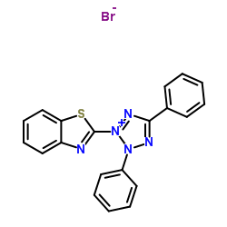 2-(2-Benzothiazolyl)-3,5-diphenyltetrazolium Bromide structure