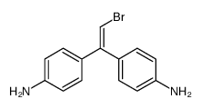 4-[1-(4-aminophenyl)-2-bromoethenyl]aniline结构式