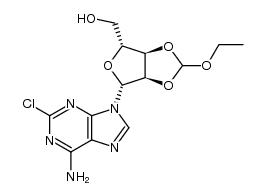 2-chloro-2',3'-O-(ethoxymethylidene) adenosine Structure