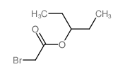 Acetic acid, 2-bromo-,1-ethylpropyl ester structure