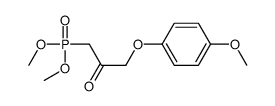 1-dimethoxyphosphoryl-3-(4-methoxyphenoxy)propan-2-one Structure