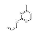 4-methyl-2-prop-2-enylsulfanylpyrimidine结构式