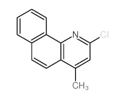 Benzo[h]quinoline, 2-chloro-4-methyl- Structure