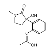 N-[2-(3-hydroxy-1-methyl-2-oxopyrrolidin-3-yl)phenyl]acetamide Structure