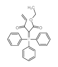 4-Pentenoic acid,3-oxo-2-(triphenylphosphoranylidene)-, ethyl ester structure