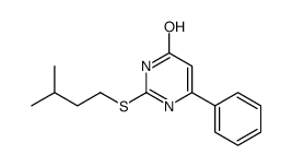 2-(3-methylbutylsulfanyl)-6-phenyl-1H-pyrimidin-4-one结构式