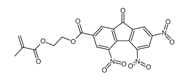 4,5,7-Trinitro-9-oxo-9H-fluorene-2-carboxylic acid 2-(2-methyl-acryloyloxy)-ethyl ester Structure