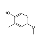 3-Pyridinol, 6-methoxy-2,4-dimethyl- (9CI) structure