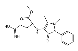 methyl (2S)-5-amino-2-[(1,5-dimethyl-3-oxo-2-phenylpyrazol-4-yl)amino]-5-oxopentanoate Structure