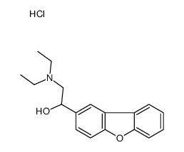 (2-dibenzofuran-2-yl-2-hydroxyethyl)-diethylazanium,chloride Structure