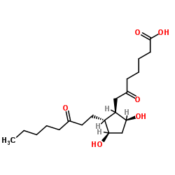 6,15-二酮-13,14-二氢前列腺素F1α结构式