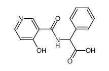 D(-)-α-(4-hydroxynicotinoylamino)phenyl acetic acid Structure