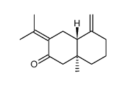 (-)-eudesma-4(15),7(11)-dien-8-one结构式