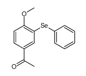 1-(4-methoxy-3-phenylselanylphenyl)ethanone Structure