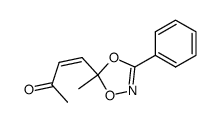 4c-(5-methyl-3-phenyl-[1,4,2]dioxazol-5-yl)-but-3-en-2-one结构式