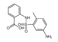 2-[[(5-amino-2-tolyl)sulphonyl]amino]benzoic acid structure