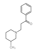 3-(3-methyl-1-piperidyl)-1-phenyl-propan-1-one structure