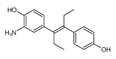 2-amino-4-[(E)-4-(4-hydroxyphenyl)hex-3-en-3-yl]phenol Structure