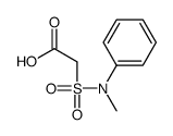 2-[methyl(phenyl)sulfamoyl]acetic acid结构式