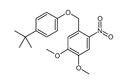 4-[[4-(tert-butyl)phenoxy]methyl]-5-nitroveratrole结构式