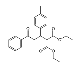 diethyl 2-[1-(4-methylphenyl)-3-oxo-3-phenylpropyl]malonate结构式