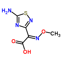 2-(5-Amino-1,2,4-thiadiazol-3-yl)-2-(methoxyimino)acetic acid Structure