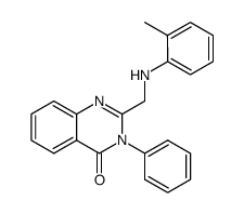 2-(2-methyl-anilinomethyl)-3-phenyl-3H-quinazolin-4-one Structure