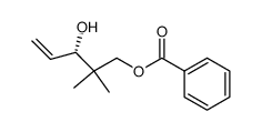 (3S)-3-hydroxy-2,2-dimethylpent-4-enyl benzoate结构式