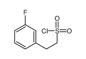 2-(3-FLUORO-PHENYL)-ETHANESULFONYL CHLORIDE structure