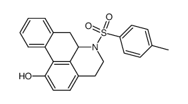 6-benzenesulfonyl-2-methoxy-5,6,6a,7-tetrahydro-4H-dibenzo[de,g]quinolin-1-ol结构式