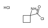 1-aminocyclobutane-1-carbonyl chloride,hydrochloride结构式