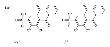 palladium sulfonated alizarine Structure