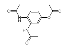 1,2-diacetamido-4-acetoxybenzene Structure