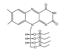 2',3',4',5'-riboflavin tetrapropionate结构式