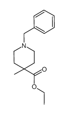 ethyl 1-benzyl-4-methylpiperidine-4-carboxylate结构式