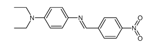 N,N-diethyl-N'-(4-nitro-benzylidene)-p-phenylenediamine Structure