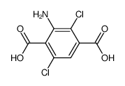 3-amino-2,5-dichloroterephthalic acid Structure