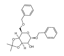 benzyl 6-O-benzyl-3,4-O-isopropylidene-β-D-galactopyranoside结构式