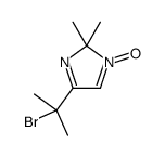 4-(2-bromopropan-2-yl)-2,2-dimethyl-1-oxidoimidazol-1-ium结构式