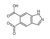 5-nitro-1H-indazole-6-carboxylic acid Structure