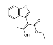 3-[1-(ethoxycarbonyl)-2-hydroxy-1-propenyl]benzo[b]furan Structure