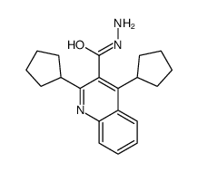 2,4-dicyclopentylquinoline-3-carbohydrazide Structure