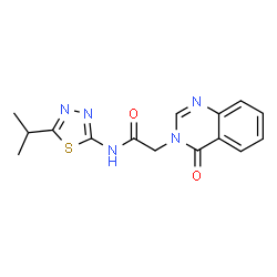 2-(4-oxoquinazolin-3(4H)-yl)-N-[5-(propan-2-yl)-1,3,4-thiadiazol-2-yl]acetamide picture