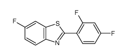 2-(2,4-difluorophenyl)-6-fluoro-1,3-benzothiazole Structure