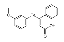 3-(3-methoxyphenyl)tellanyl-3-phenylprop-2-enoic acid Structure