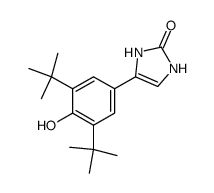 4-(3,5-di-tert-butyl-4-hydroxyphenyl)-2-oxo-4-imidazoline Structure