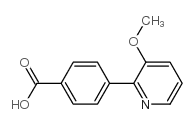 4-(3-甲氧基吡啶-2-基)苯甲酸结构式