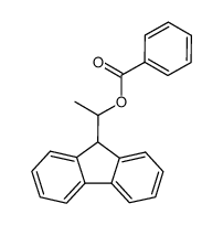 1-(9H-fluoren-9-yl)ethyl benzoate结构式