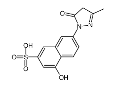 7-(4,5-dihydro-3-methyl-5-oxo-1H-pyrazol-1-yl)-4-hydroxynaphthalene-2-sulphonic acid structure