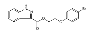 1H-Indazole-3-carboxylic acid, 2-(4-bromophenoxy)ethyl ester Structure